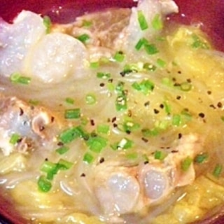 白菜と豚パイカの中華スープ